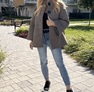 Margery kabátka sötét fangó – Innova Fashion – 3. kép
